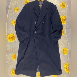 Ralph Lauren Men’s Black Overcoat 44R Wool